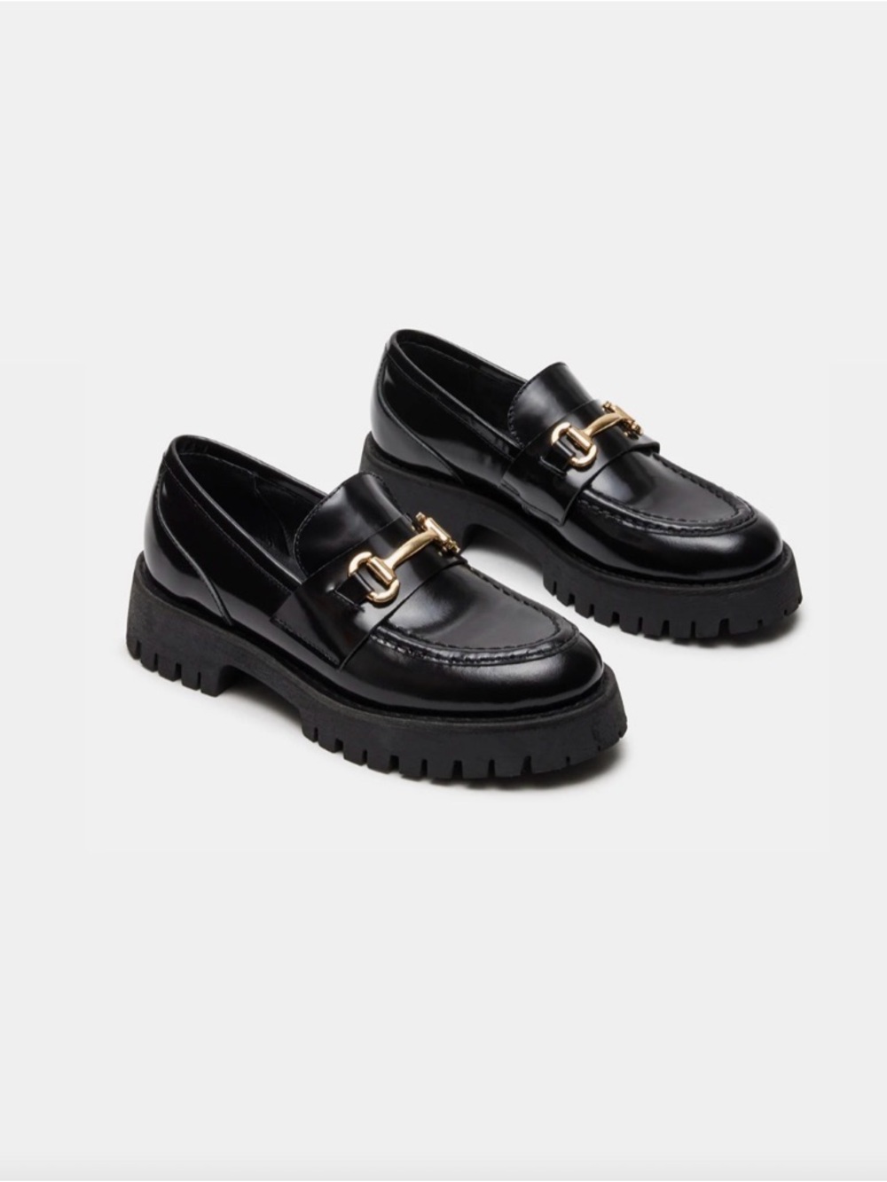 NEW WITH BOX Unisex Steve Madden Black Leather Loafers (Men’s 8/Women’s 9.5)